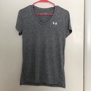 Gray Under Armour V-neck Shirt